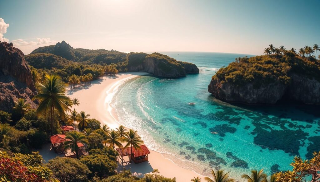 Pristine beaches and turquoise waters Pristine beaches and turquoise waters